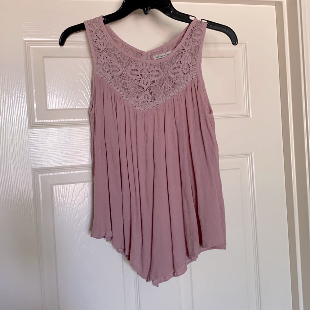 Cute flowy pink top, limited wear